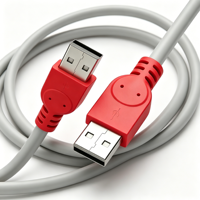 Cable USB 2.0 Qiulink de Tipo A Macho a Tipo A Macho, 480 Mbps, Cable de Transferencia de Datos de Alta Velocidad, Revestimiento de PVC para PC, Laptop, Disco Duro Externo, OEM