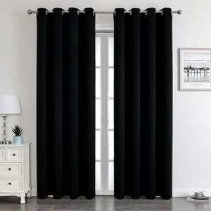 Vente en gros de textile pour la maison XinLan Rideau de fenêtre occultant simple à isolation thermique pour salon - Product Image 4