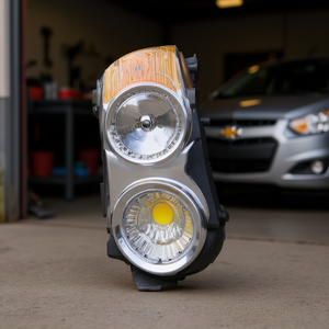 Faro Halógeno para Chevrolet Sonic 12-16 LTZ, Lado Derecho, con Borde Cromado y Reflector, Lente Amarilla, 12V, Repuesto Nuevo - Product Image 2