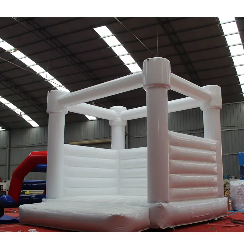 High Quality Large Outdoor Sports Jumping Happy Hop Inflatable Wedding White Castle Bouncy