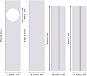 Airlock <b>Window</b> <b>Seal</b> Sliding Door Vent Kit Set for Mobile air Conditioner Airlock <b>Seal</b> Baffle Suit for Sliding Door or <b>Window</b> - Product Image 2