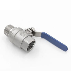 สแตนเลสสตีลวาล์วท่อน้ํา DN8/10/15/20/32/25 ภายในด้านนอกบอลวาล์วสวิทช์ 1/4 3/8 1/2 1" - Product Image 5