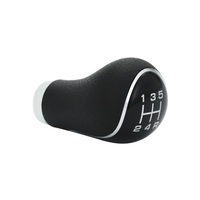Nouveau pommeau de levier de vitesse manuel 5-6 vitesses en cuir noir antirouille pour Mazda 2 3 323 6 3 BK 2004-2012, garantie 12 mois