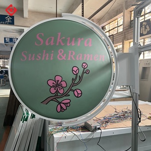 Tùy chỉnh xoay hai mặt LED hộp đèn Poster hiển thị quảng cáo ngoài trời vòng ánh sáng dấu hiệu hộp cho cửa hàng nhà hàng - Product Image 6