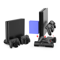 Support de refroidissement multifonctionnel J TP4-0406 pour console PS4, station de charge pour manettes, accessoires de jeu PS4 Pro/Slim