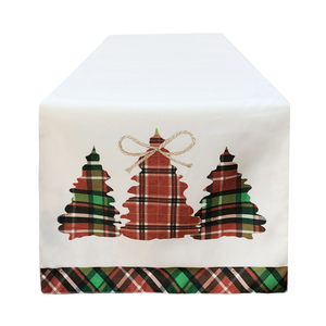 Hot Bán Hai Lớp Polyester Linen Nhà Hoặc Khách Sạn Cây Giáng Sinh In Bảng Á Hậu Giáng Sinh Trang Trí Bàn Ăn Á Hậu - Product Image 5