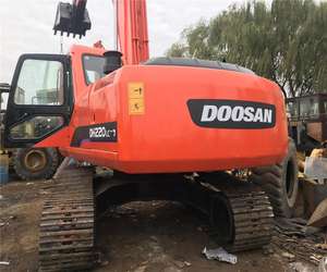 Excavatrice DH220LC-7 Doosan d'occasion de haute qualité Structure robuste Grande efficacité Moteur de pompe à moteur d'occasion Bonne performance - Product Image 3