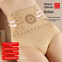 Culotte gainante taille haute sans couture pour femme, effet liftant fessier, contrôle du ventre, respirante, en nylon fin