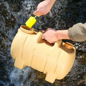 Seau à eau en matériau PE portable de 20 litres avec petite bouteille et robinet, adapté au camping en plein air et aux visites autonomes. - Product Image 3