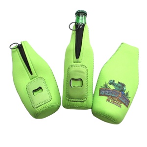 High Quality Custom Design Insulated Beer <b>Bottle</b> Holder Neoprene Beer <b>Bottle</b> Cooler Sleeve With Built-In Removable Opener Koozy - Product Image 4
