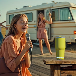 40oz Bluetooth Speaker Tumbler With Bluetooth Speaker Travel Cup Custom 40oz Stainless Steel Thermoses Insulated Water Bottle - Product Image 5