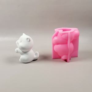 Moldes de fundición de resina hechos a mano para adornos decorativos DIY estilo Ins silicona osito moldes W0532 - Product Image 4