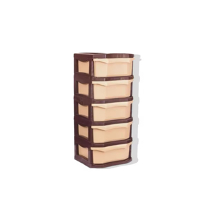 Gabinete de Almacenamiento Rodante de Plástico con 5 Cajones, Gran Capacidad, Organizador de Archivos para Oficina, Hogar y Dormitorio - Product Image 1