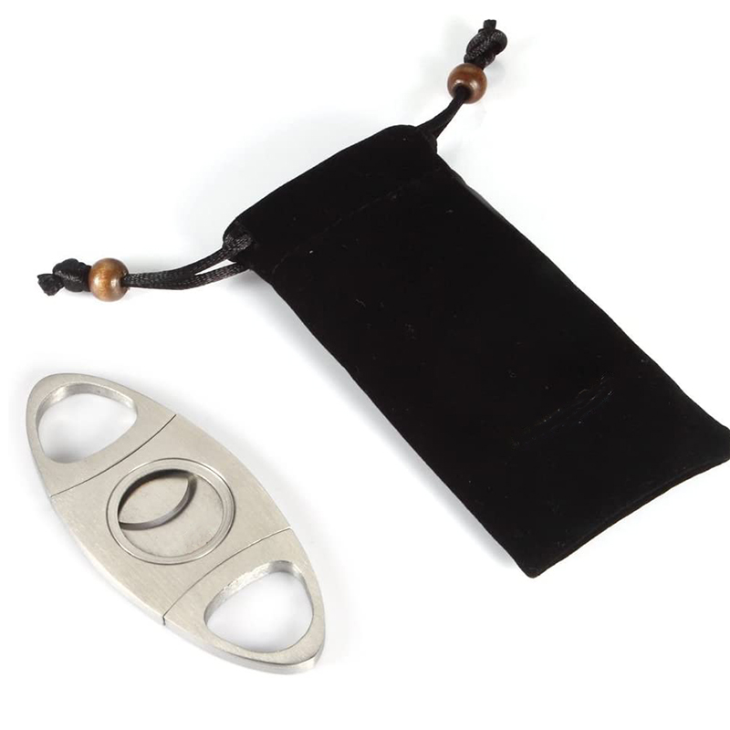 Оптовая продажа, новый индивидуальный логотип, роскошный мини-набор из нержавеющей стали, ножницы для резки сигар, v-образных сигар, для приветственных подарков