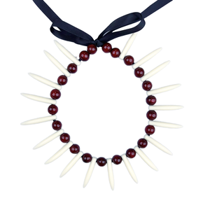 Collana Samoana di Alta Qualità <span class=keywords><strong>Ula</strong></span> Nifo <span class=keywords><strong>Ula</strong></span> Lei KN-jn008 Collana Hawaiana con Noce di Kukui - Product Image 2