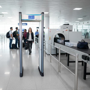 Yüksek Performanslı Paslanmaz Çelik Geçiş Tipi <span class=keywords><strong>Metal</strong></span> Dedektörü 30kHz Çalışma Frekansı 10/29 İnç Ekran Mobil Ekran - Product Image 2