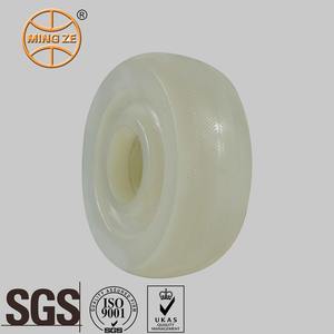 Mingze <span class=keywords><strong>NW</strong></span> Maßgefertigte 5*2 Zoll Weiße Massive Nylon Extra Harte Lenkrollen Kraftsparend Hochbelastbar 1 Jahr Garantie für Transportwagen - Product Image 4