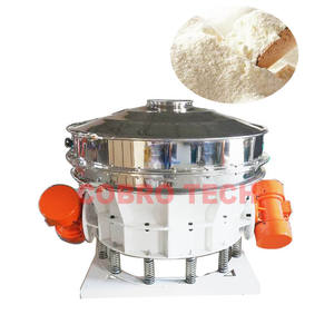 Tamis vibrant pour usine alimentaire/machines de criblage de grains/filtre vibrant à jus mobile tamis rotatif - Product Image 4