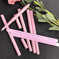 Crayon à sourcils vegan 2-en-1 rose, 5 couleurs, longue tenue, waterproof, avec pinceau, vente en gros, marque privée personnalisable