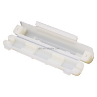 Caja de fusibles para motocicleta, doble carcasa de fusibles con tapa abatible, base para fusibles 6 * 30, caja de conexiones, carcasa de tubo de fusibles de nailon ignífugo para coche