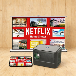 Mini-projecteur portable <span class=keywords><strong>DBS</strong></span> A40 Pico Android 9 intelligent compatible 4K pour usage professionnel et éducatif avec haut-parleurs intégrés et courte focale - Product Image 4