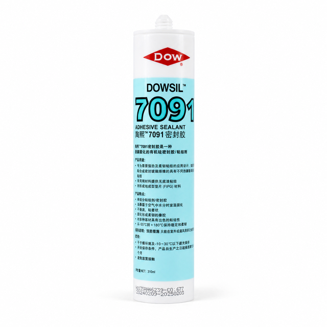 DOWSIL 7091 Neutral Cure Silicone Adhesive Sealant RTV Flexible Industrial Sealant for Glass Metal Plastic FIPG Gasket Bonding