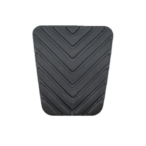 Alfombrilla de goma para pedal de freno de coche, antideslizante, geométrica, negra, para Mitsubishi Southeast Lancer Delica Lingyue V3 Lingshuai - Product Image 1