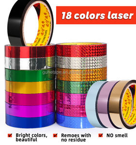 Cinta Adhesiva Decorativa BOPP con Efecto Holográfico Brillante, Adhesivo Acrílico Sólido, para Material Escolar - Product Image 2