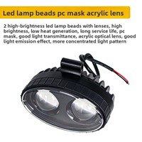 Lampe LED de zone de danger à point bleu de haute qualité DC12-80V 10W, projecteur bleu pour utilisation sur chariot élévateur