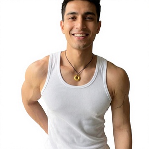 Camisetas de Tirantes para Hombre de Alta Calidad, Chaleco de Punto Elástico de Algodón Informal para Fitness, Culturismo, Entrenamiento en Gimnasio, Tallas Grandes, Venta al por Mayor0.3 - Product Image 1