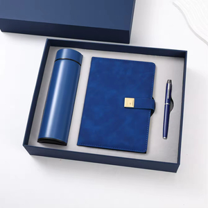 Coffret Cadeau d'Affaires Haut de Gamme : Carnet en Cuir PU A5 avec Tasse Isotherme et Parapluie, Style Professionnel, Logo Personnalisé - Product Image 3