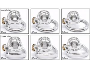 Cintura di castità maschile rimovibile con cinturino in gabbia per gallo in acciaio inossidabile sul blocco del pene PU regolabile che indossa giocattoli sessuali per coppie BDSM - Product Image 6