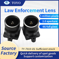 TY-7010-D1 gros CCTV caméra de sécurité objectif accessoire 6G pleine longueur focale en verre 2.8mm grande ouverture 2.0mm pour la sécurité