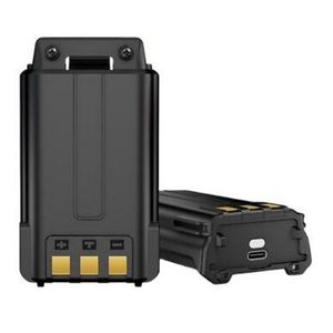 แบตเตอรี่ลิเธียมแบบหนา Baofeng UV-5R รุ่น 18650 BL-5 สำหรับ Baofeng <span class=keywords><strong>5RE</strong></span>/5RT/UV5RA TYPE-C ความจุ 3800mAh - Product Image 2