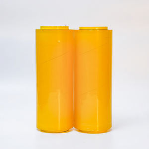 Jumbo rulo ambalaj için PVC sarma filmi 11 mikron döküm gıda sınıfı PVC sarma filmi gıda şal - Product Image 3