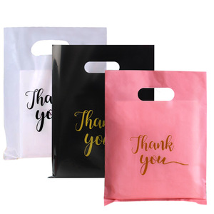 Plastic Shopping Bags for Clothing Stores Premium Gift Accessories Tote Bags