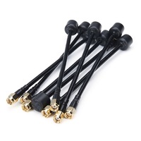 Antena Omnidireccional de 5.8GHz para Drones de Carreras FPV, 2dBi, Polarización Circular, Conector SMA Macho, 50 Ohm, para Enlace de Video de Drones