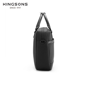 Kingsons Men's Business <b>Briefcase</b> 15 Inch Laptop Bag With Zipper Closure For Office Commuting - Product Image 2