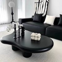 Nouvelle table basse créative en forme de nuage, marron irrégulier, pour salon moderne, écologique, durable, légère, en MDF Boruns