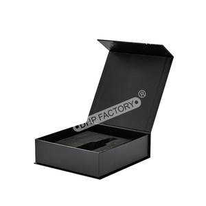 Black Magnetic <b>Foldable</b> Gift <b>Box</b> Spot UV Printing Custom Rigid Packaging with Insert for Bottle and Luxury Gifts - Product Image 6