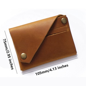 Tarjetero Minimalista Delgado, Monedero de Cuero Genuino para Hombre y Mujer - Product Image 5