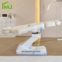 Chaise de massage de salon, chaise de cire, chaise de tatouage, spa facial, lit de beauté électrique rotatif de luxe, lit pour les cils