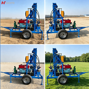 Equipo de Perforación de Pozos de Agua de Alta Calidad, <span class=keywords><strong>Motor</strong></span> de 25 HP, Doble Sistema Hidráulico <span class=keywords><strong>con</strong></span> Capacidad de Elevación de 6 Toneladas para Construcción de Perforaciones de 200 m - Product Image 5