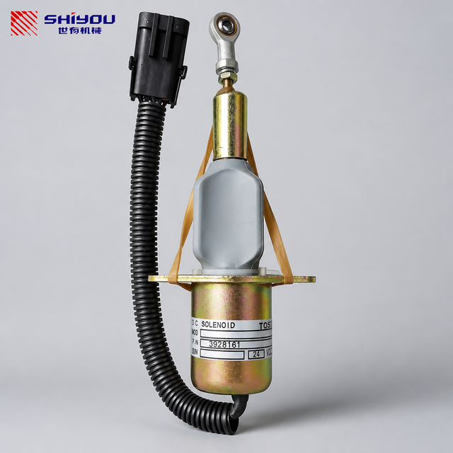 SHIYOU 3928161 3923258 3964624 SA-4293-24 24V Diesel Engine Stop Solenoid Valve for Cummins Excavator Machinery Parts Wholesale