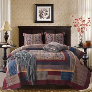 Juego de edredón de retazos hecho a mano de primera calidad, 3 uds., colcha de algodón de lujo para Hotel - Product Image 3