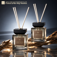 Bouteille en verre vide de 250 ml, ambrée transparente, pour diffuseur de parfum à bâtonnets d'aromathérapie