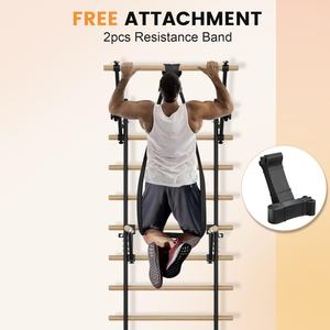 Barra ajustable para gimnasio en casa, banda de inmersión, varillas estratégicas, terapia, escalera de gimnasia, puesto de gimnasio de pared - Product Image 4