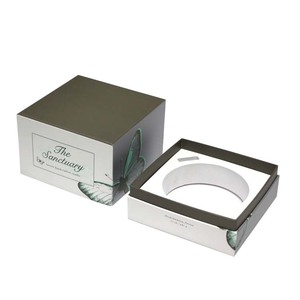 Caja de cartón rígida de lujo con logotipo personalizado, caja de embalaje de papel de regalo para tarros de vela cuadrados con Base superior - Product Image 3