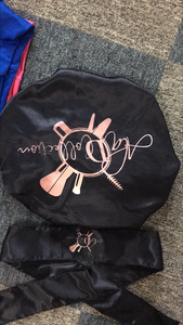 Bonnet de nuit personnalisé avec logo pour maman et moi, en soie douce, avec large bande, double couche en satin, cadeau promotionnel - Product Image 4