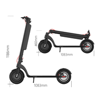 Nouvelle trottinette électrique HX X8 10 pouces 25 km/h pliable tout-terrain avec batterie amovible 350W entrepôt Europe